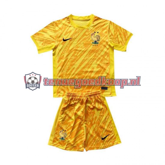 Thuis Tenue van Frankrijk Keepersshirt Kind 2-13 jaar EK 2024 Korte Mouw Geel Thuis Tenue van Frankrijk Keepersshirt Kind 2-13 jaar EK 2024 Korte Mouw Geel