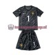 Uit Tenue van Frankrijk Keepersshirt Hugo Lloris 1 Kind 2-13 jaar EK 2024 Korte Mouw Zwart