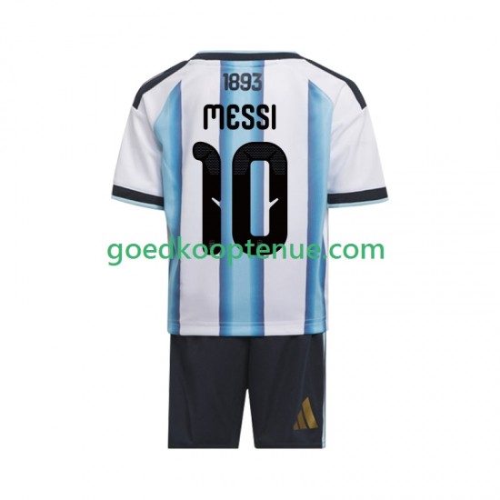 Thuis Tenue van Argentinië Lionel Messi 10 Kind 2-13 jaar WK 2026 Korte Mouw