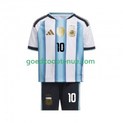 Thuis Tenue van Argentinië Lionel Messi 10 Kind 2-13 jaar WK 2026 Korte Mouw