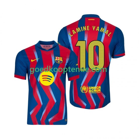 4de Tenue van FC Barcelona Lamine Yamal 10 Heren 2025-26 Korte Mouw