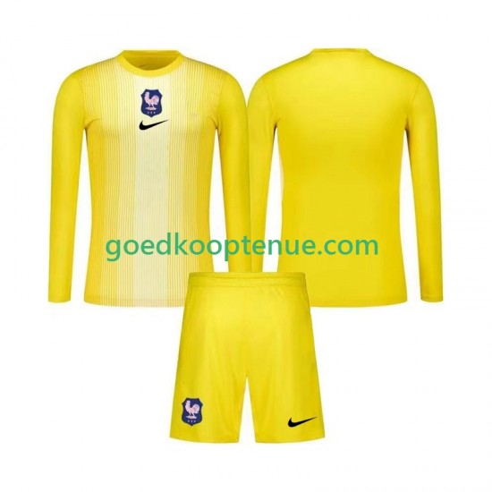 Thuis Tenue van Frankrijk Keepersshirt Kind 2-13 jaar 2025 Lange Mouw
