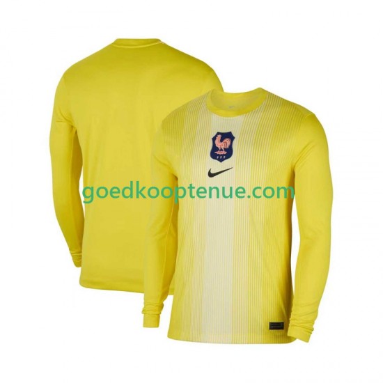 Thuis Tenue van Frankrijk Keepersshirt Heren 2025 Lange Mouw