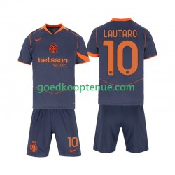 3de Tenue van Inter Milan Lautaro Martinez 10 Kind 2-13 jaar 2025-26 Korte Mouw