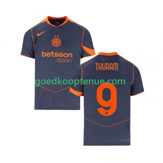 3de Tenue van Inter Milan Marcus Thuram 9 Heren 2025-26 Korte Mouw