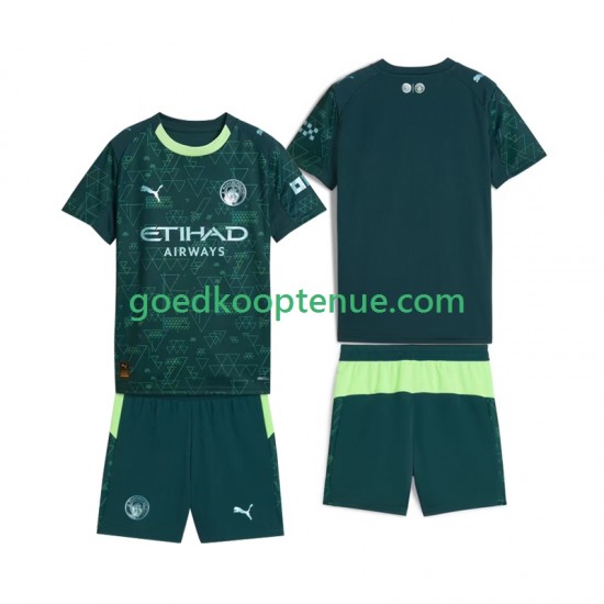 4de Tenue van Manchester City Kind 2-13 jaar 2025-26 Korte Mouw