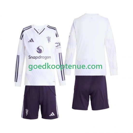 Uit Tenue van Manchester United Kind 2-13 jaar 2025-26 Lange Mouw