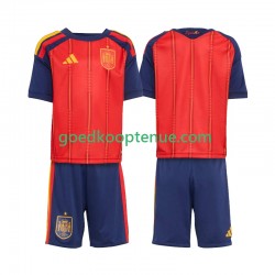 Thuis Tenue van Spanje Kind 2-13 jaar WK 2026 Korte Mouw