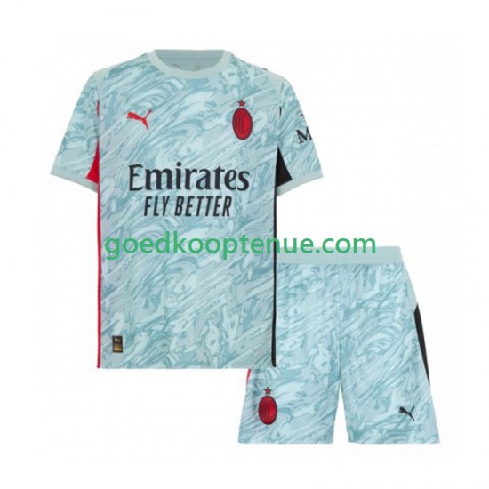 Thuis Tenue van AC Milan Keepersshirt Kind 2-13 jaar 2025-26 Korte Mouw