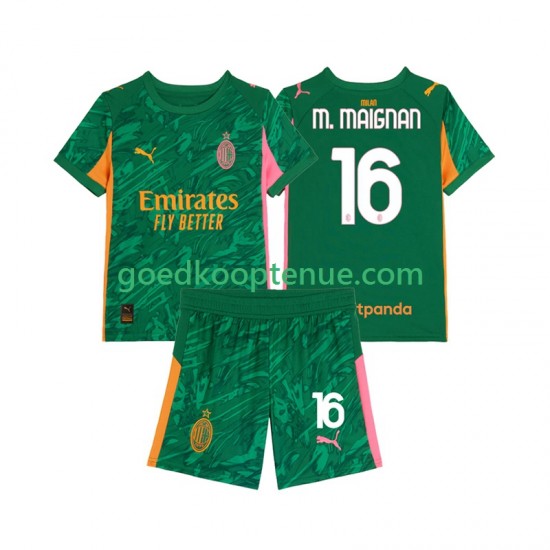 Uit Tenue van AC Milan Keepersshirt Mike Maignan 16 Kind 2-13 jaar 2025-26 Korte Mouw