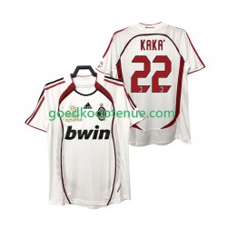 Uit Retro Tenue van AC Milan KAKA 22 2007 Heren 2006 Korte Mouw
