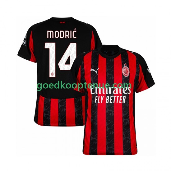Thuis Tenue van AC Milan Luca Modric 14 Heren 2025-26 Korte Mouw