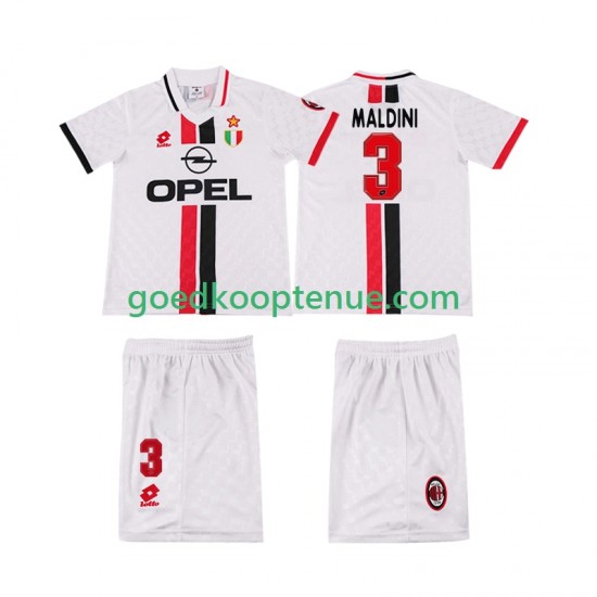 Uit Retro Tenue van AC Milan MALDINI 3 1996 1997 Kind 2-13 jaar Korte Mouw Uit Retro Tenue van AC Milan MALDINI 3 1996 1997 Kind 2-13 jaar Korte Mouw