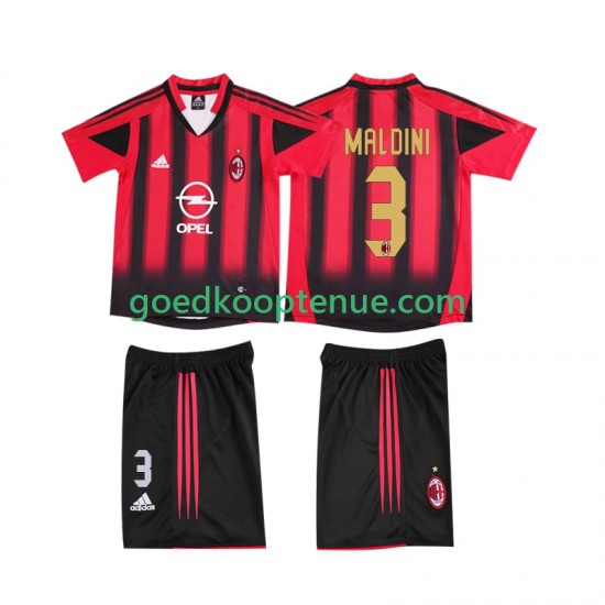 Thuis Retro Tenue van AC Milan MALDINI 3 2005 Kind 2-13 jaar 2004 Korte Mouw Thuis Retro Tenue van AC Milan MALDINI 3 2005 Kind 2-13 jaar 2004 Korte Mouw