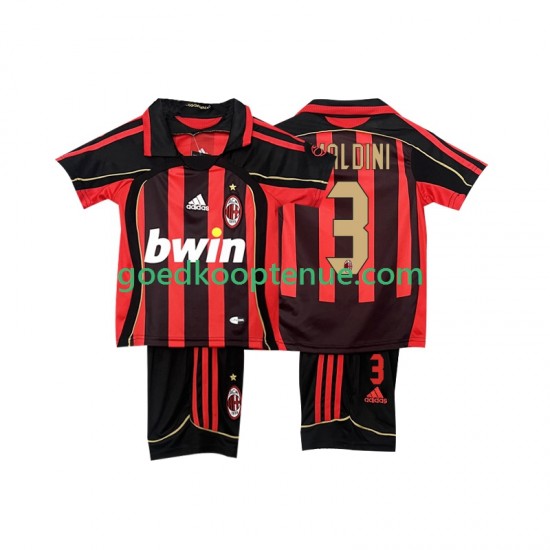 Thuis Retro Tenue van AC Milan MALDINI 3 2007 Kind 2-13 jaar 2006 Korte Mouw Thuis Retro Tenue van AC Milan MALDINI 3 2007 Kind 2-13 jaar 2006 Korte Mouw