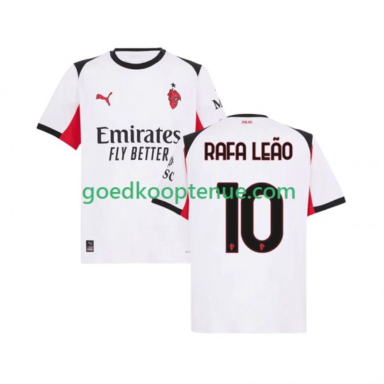 Uit Tenue van AC Milan Rafael Leao 10 Heren 2025-26 Korte Mouw