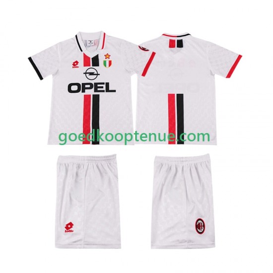 Uit Retro Tenue van AC Milan 1996 1997 Kind 2-13 jaar Korte Mouw Uit Retro Tenue van AC Milan 1996 1997 Kind 2-13 jaar Korte Mouw
