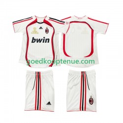 Uit Retro Tenue van AC Milan 2007 Kind 2-13 jaar 2006 Korte Mouw