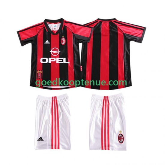 Thuis Retro Tenue van AC Milan Kind 2-13 jaar 1998 1999 Korte Mouw Thuis Retro Tenue van AC Milan Kind 2-13 jaar 1998 1999 Korte Mouw