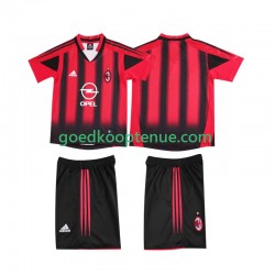 Thuis Retro Tenue van AC Milan 2005 Kind 2-13 jaar 2004 Korte Mouw