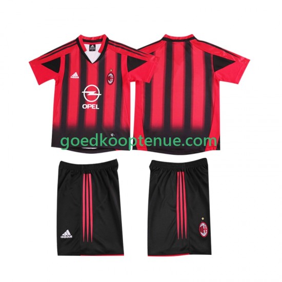 Thuis Retro Tenue van AC Milan 2005 Kind 2-13 jaar 2004 Korte Mouw Thuis Retro Tenue van AC Milan 2005 Kind 2-13 jaar 2004 Korte Mouw