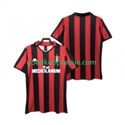 Thuis Retro Tenue van AC Milan 1988 1989 Heren Korte Mouw