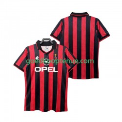 Thuis Retro Tenue van AC Milan 1995 1996 Heren Korte Mouw