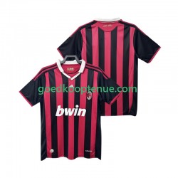 Thuis Retro Tenue van AC Milan 2009 Heren 2010 Korte Mouw