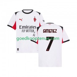 Uit Tenue van AC Milan Santiago Gimenez 7 Heren 2025-26 Korte Mouw