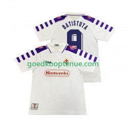 Uit Retro Tenue van Fiorentina BASTUTA 9 Heren 1998 1999 Korte Mouw
