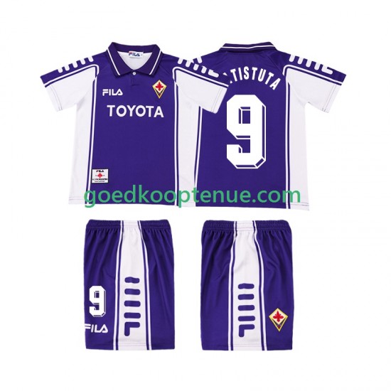 Thuis Retro Tenue van Fiorentina BASTUTA 9 2000 Kind 2-13 jaar 1999 Korte Mouw Thuis Retro Tenue van Fiorentina BASTUTA 9 2000 Kind 2-13 jaar 1999 Korte Mouw