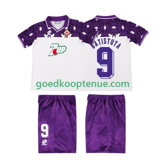 Uit Retro Tenue van Fiorentina BATISTUTA 9 1992 1993 Kind 2-13 jaar Korte Mouw Uit Retro Tenue van Fiorentina BATISTUTA 9 1992 1993 Kind 2-13 jaar Korte Mouw