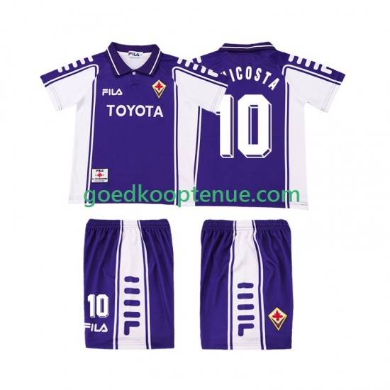 Thuis Retro Tenue van Fiorentina RUI COSTA 10 2000 Kind 2-13 jaar 1999 Korte Mouw Thuis Retro Tenue van Fiorentina RUI COSTA 10 2000 Kind 2-13 jaar 1999 Korte Mouw
