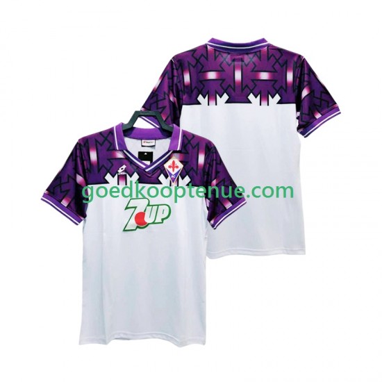 Uit Retro Tenue van Fiorentina 1992 1993 Heren Korte Mouw