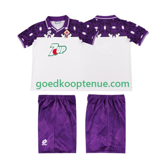 Uit Retro Tenue van Fiorentina 1992 1993 Kind 2-13 jaar Korte Mouw Uit Retro Tenue van Fiorentina 1992 1993 Kind 2-13 jaar Korte Mouw