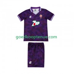 Thuis Retro Tenue van Fiorentina 1992 1993 Kind 2-13 jaar Korte Mouw