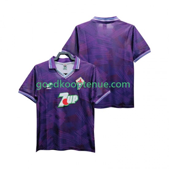 Thuis Retro Tenue van Fiorentina 1992 1993 Heren Korte Mouw
