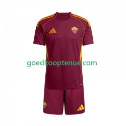 Thuis Tenue van AS Roma Kind 2-13 jaar 2025-26 Korte Mouw