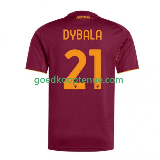 Thuis Tenue van AS Roma Dybala 21 Heren 2025-26 Korte Mouw