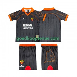 Uit Retro Tenue van AS Roma 2000 Kind 2-13 jaar 1999 Korte Mouw