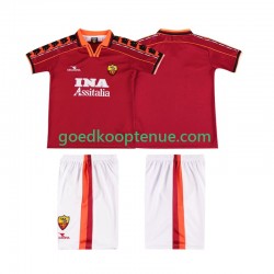 Thuis Retro Tenue van AS Roma Kind 2-13 jaar 1998 1999 Korte Mouw