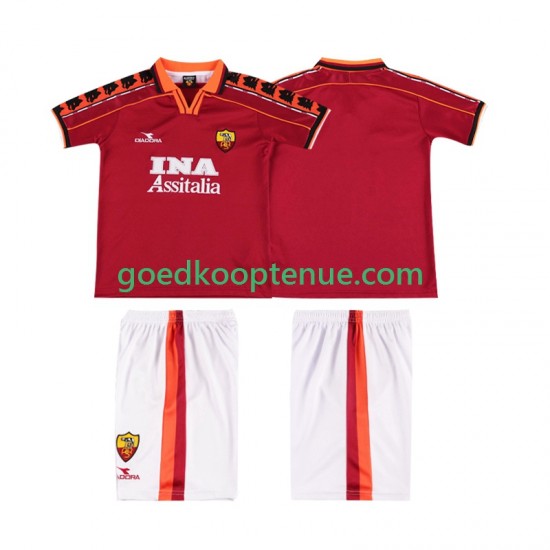 Thuis Retro Tenue van AS Roma Kind 2-13 jaar 1998 1999 Korte Mouw Thuis Retro Tenue van AS Roma Kind 2-13 jaar 1998 1999 Korte Mouw