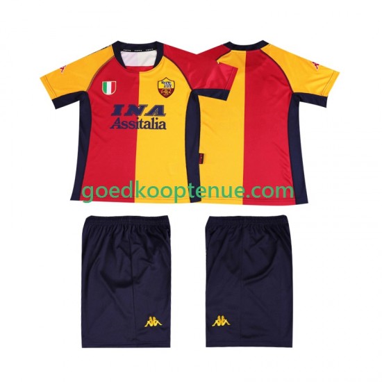 Thuis Retro Tenue van AS Roma 2001 Kind 2-13 jaar Korte Mouw Thuis Retro Tenue van AS Roma 2001 Kind 2-13 jaar Korte Mouw