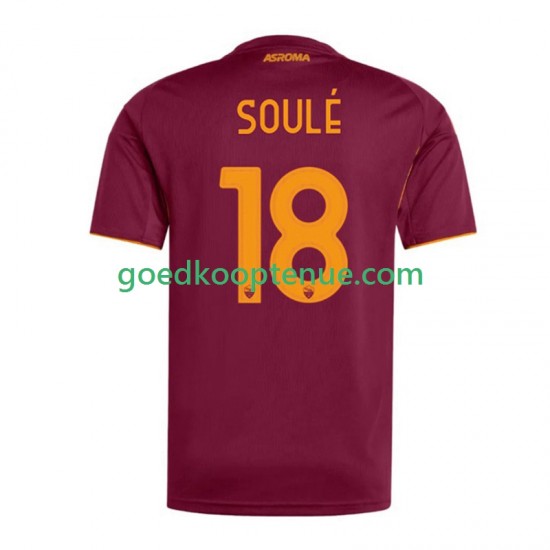 Thuis Tenue van AS Roma Soule 18 Heren 2025-26 Korte Mouw