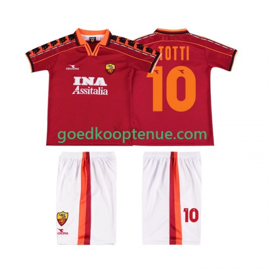 Thuis Retro Tenue van AS Roma TOTTI 10 Kind 2-13 jaar 1998 1999 Korte Mouw Thuis Retro Tenue van AS Roma TOTTI 10 Kind 2-13 jaar 1998 1999 Korte Mouw