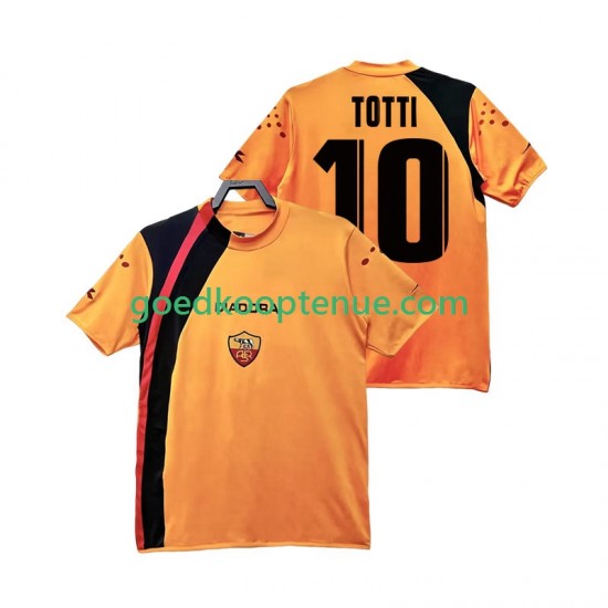 Thuis Retro Tenue van AS Roma TOTTI 10 2005 Heren 2006 Korte Mouw