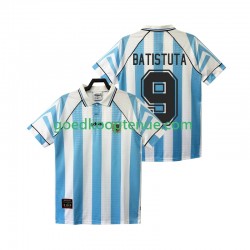 Thuis Retro Tenue van Argentinië BATISTUTA 9 1996 1997 Heren Korte Mouw