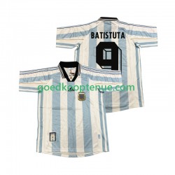 Thuis Retro Tenue van Argentinië BATISUTA 9 Heren 1998 Korte Mouw