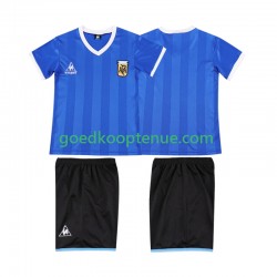Uit Retro Tenue van Argentinië 1986 Kind 2-13 jaar Korte Mouw