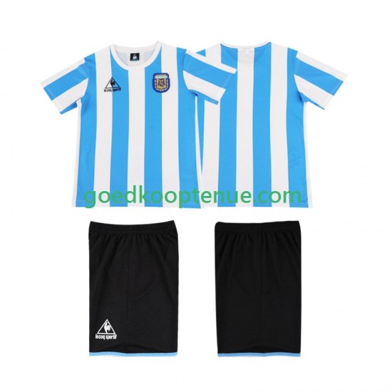 Thuis Retro Tenue van Argentinië 1986 Kind 2-13 jaar Korte Mouw